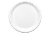 צלחת לבן קשיחה 75 יח